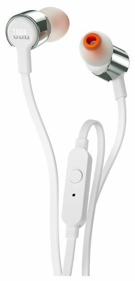 Наушники с микрофоном JBL T210 серые