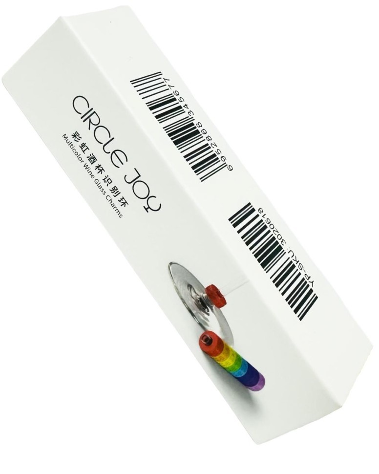 Цветные колечки для бокалов Xiaomi Circle Joy Wine Cup Identification Ring CJ-SBH01 разноцветные