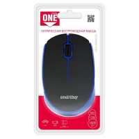 Мышь беспроводная Smartbuy ONE 368AG USB/DPI 800-1200-1600/3 кнопки/1AA (SBM-368AG-KB) черно-синяя