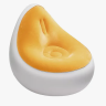 Надувной диван Xiaomi Chao One-button Automatic Inflatable Leisure So (YC-CQSF01) бело-желтый