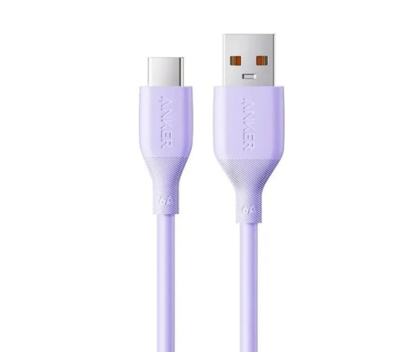 Usb Кабель-зарядка Type-C Anker (A80016Q1) 6A 1м фиолетовый