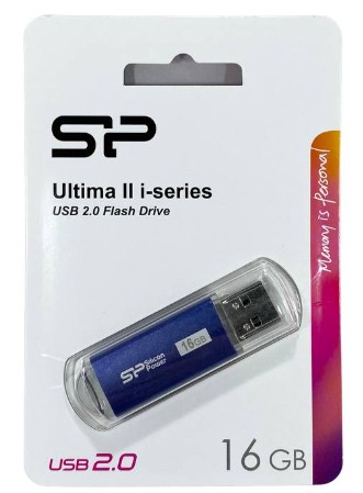 USB флеш накопитель Silicon Power 16GB Ultima II - I Series Navy Blue