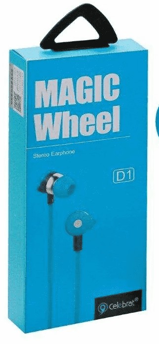 Наушники с микрофоном Celebrat D1, кнопка ответа, синие