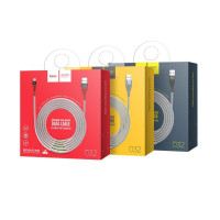 Usb Кабель-зарядка Micro Hoco U32 Unswerving 2.4A 1.2м металлический чёрный