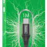 Usb Кабель-зарядка Type-C Hoco X50 Excellent 3A 1м в тканевой оплётке чёрный