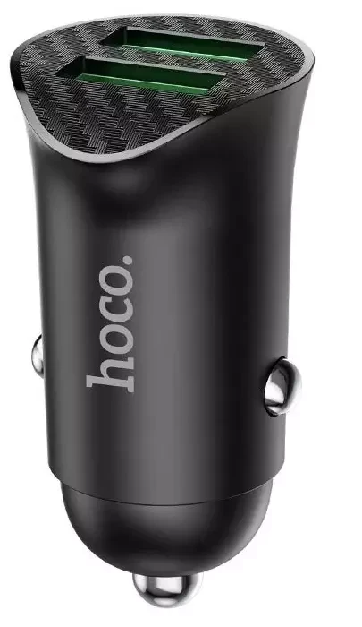 Автомобильное зарядное устройство Hoco Z39 Farsighted, 18 Вт, black