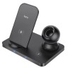 Беспроводное зарядное устройство 3in1 смартфон/Watch/AirPods Hoco CW33 5W/7,5W/15W черное