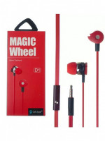 Наушники с микрофоном Celebrat D1, кнопка ответа, красные