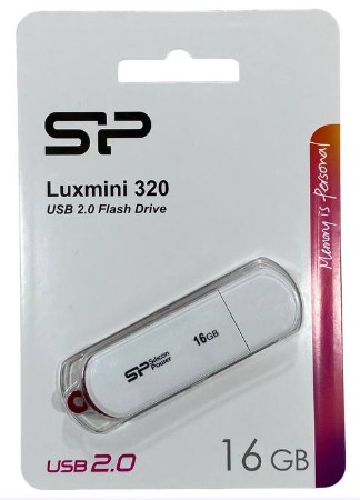USB флеш накопитель Silicon Power 16GB Luxmini 320 белый