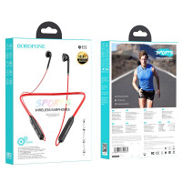 Беспроводные наушники для спорта Borofone BE52 BT5.0/130mAh/12ч красные
