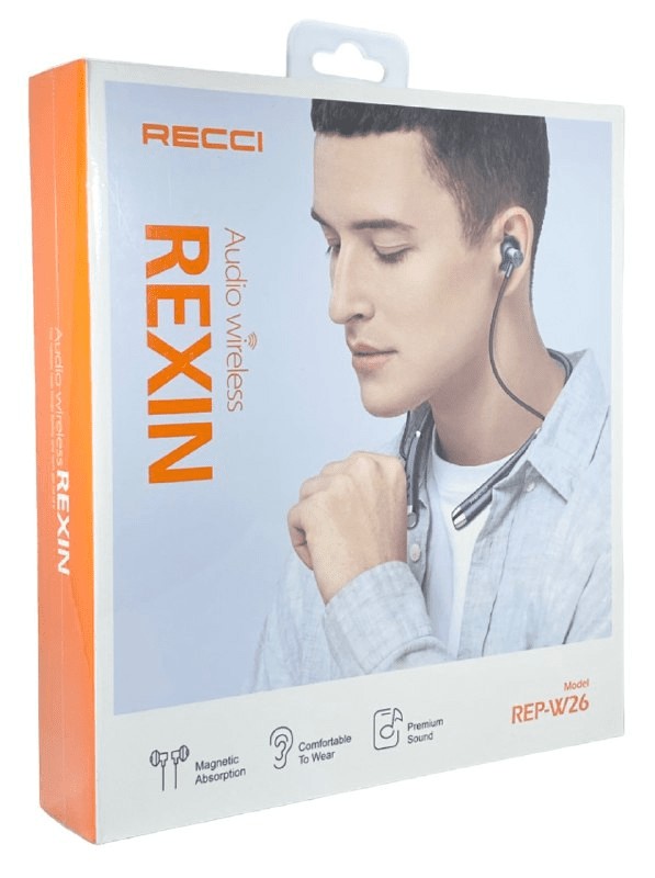 Беспроводные наушники для спорта Recci REP-W26 BT5.0/200mAh/14ч черные