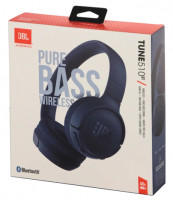 Стереонаушники Bluetooth Полноразмерные JBL T510BT BT5.0/450mAh/40ч синие