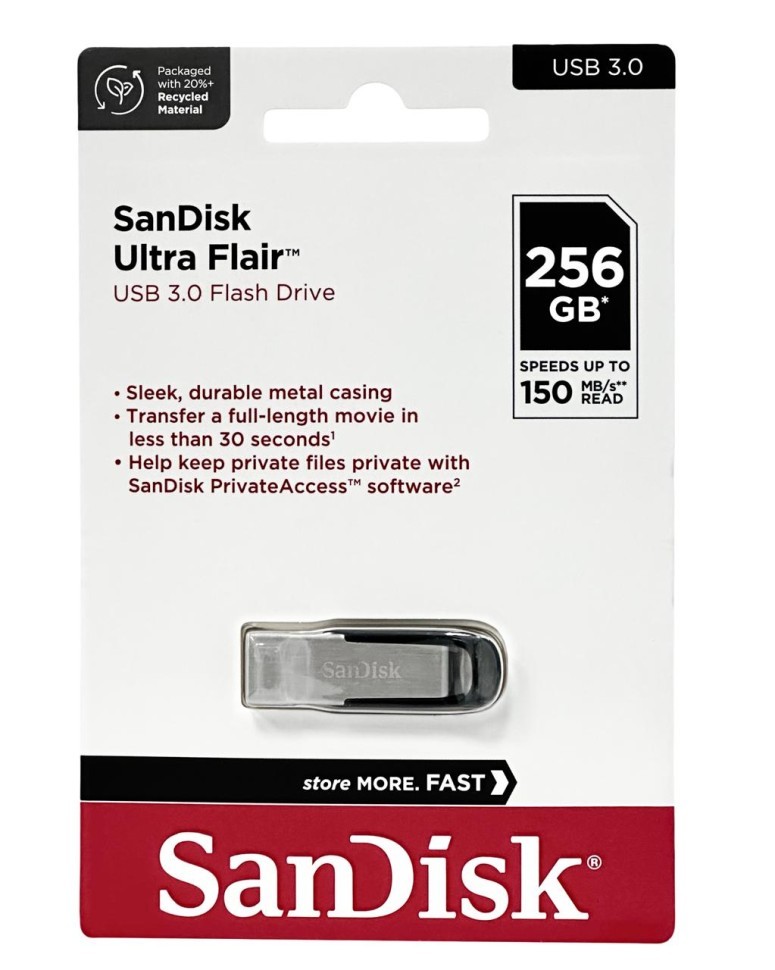3.0 USB флеш накопитель SanDisk 256GB CZ73 Ultra Flair (SDCZ73-256G-G46)