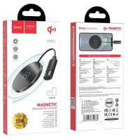 Беспроводное зарядное устройство Hoco CW31 15W/MagSafe (7.5W) магнитное черное