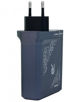 Сетевое зар. устр. Remax RP-U106 1USB/2C 140W серое
