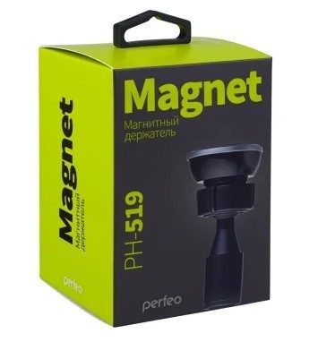 Держатель в автомобиль Perfeo PH-519  6.5" магнитный на стекло/торпеду черный
