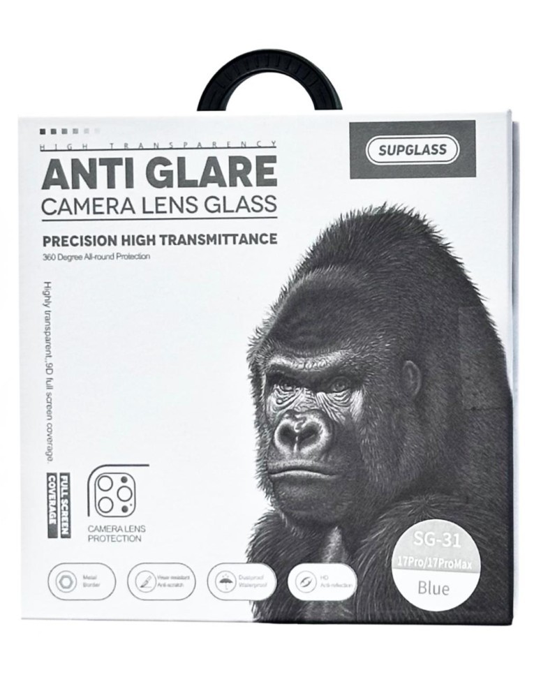 Защитное стекло для задней камеры Supglass SG-31 iPhone 17 Pro/17 Pro Max 3pcs синее