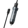 Автомобильное заряд. устр. Hoco Z54 с шнуром Micro 2USB 15W серый