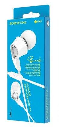 Наушники с микрофоном Borofone BM47 Dream 1.2м белый