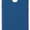 Накладка для Samsung Galaxy A5 2018/A8 2018 Silicone cover темно-синяя