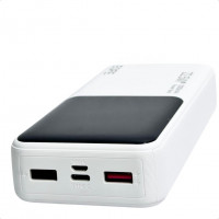 Powerbank EOFE G201 20000mAh 3A /22.5W 2USB/Type-C с дисплеем белый