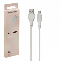 Usb Кабель-зарядка Micro Borofone BX18 Optimal 2.4A 1м белый