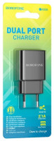 Сетевое зар. устр. Borofone BA53A 1USB 2.1A черное
