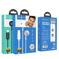 Стереонаушники Hoco L13 Grandee Type-C с микрофоном 1.2м белый