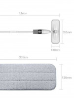 Сменная насадка для швабры Xiaomi Spray MOP 8шт серая