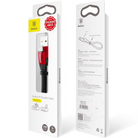 Usb Кабель-зарядка Lightning Baseus 23см CALMBJ-B91 красный