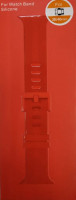 Сменный браслет силиконовый для Apple Watch 38mm с застежкой в коробке красный