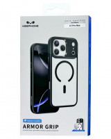 Накладка для i-Phone 17 Pro Max Keephone Armor Grip MagSnap черно-прозрачный