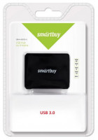 USB 3.0 Хаб Smartbuy 6000, 4 порта, черный (SBHA-6000-K)