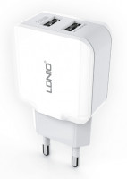 Сетевое зар. устр. LDNIO A2202 с шнуром Micro 2USB белое