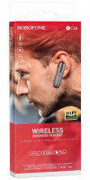 Bluetooth-гарнитура Borofone BC36 BT5.0/70mAh/6ч черная