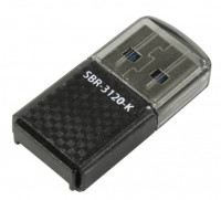 Картридер Smartbuy 3120, USB 3.0 - MicroSD, черный (SBR-3120-K)
