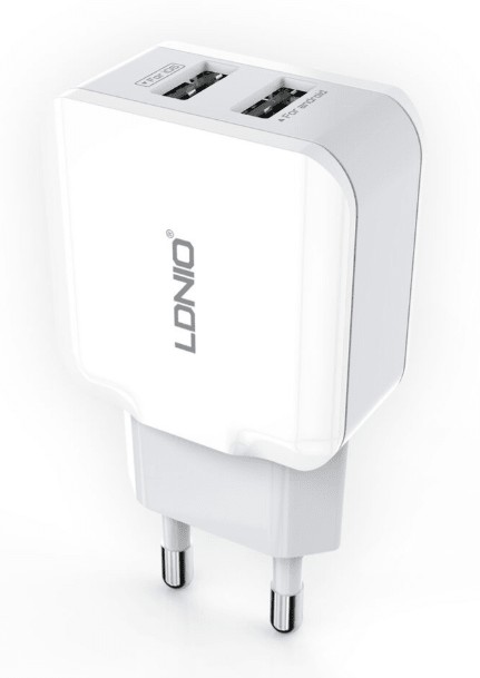 Сетевое зар. устр. LDNIO A2202 2USB белое