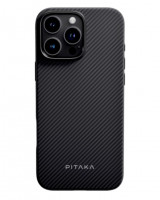 Накладка для i-Phone 16 Pro Max 6.9&quot; Pitaka Military-Grade Protective Case черно-серый
