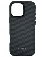 Накладка для i-Phone 16 Pro Max 6.9&quot; Pitaka Military-Grade Protective Case черно-серый