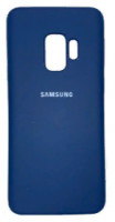 Накладка для Samsung Galaxy S9 Silicone cover синяя