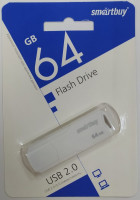USB флеш накопитель Smartbuy 64GB Clue White (SB64GBCLU-W)