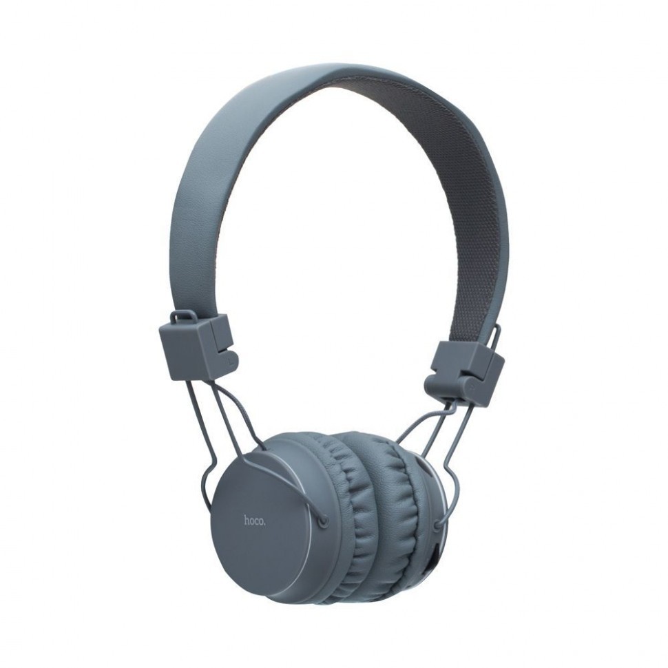 Стереонаушники Bluetooth полноразмерные HOCO W19 серые