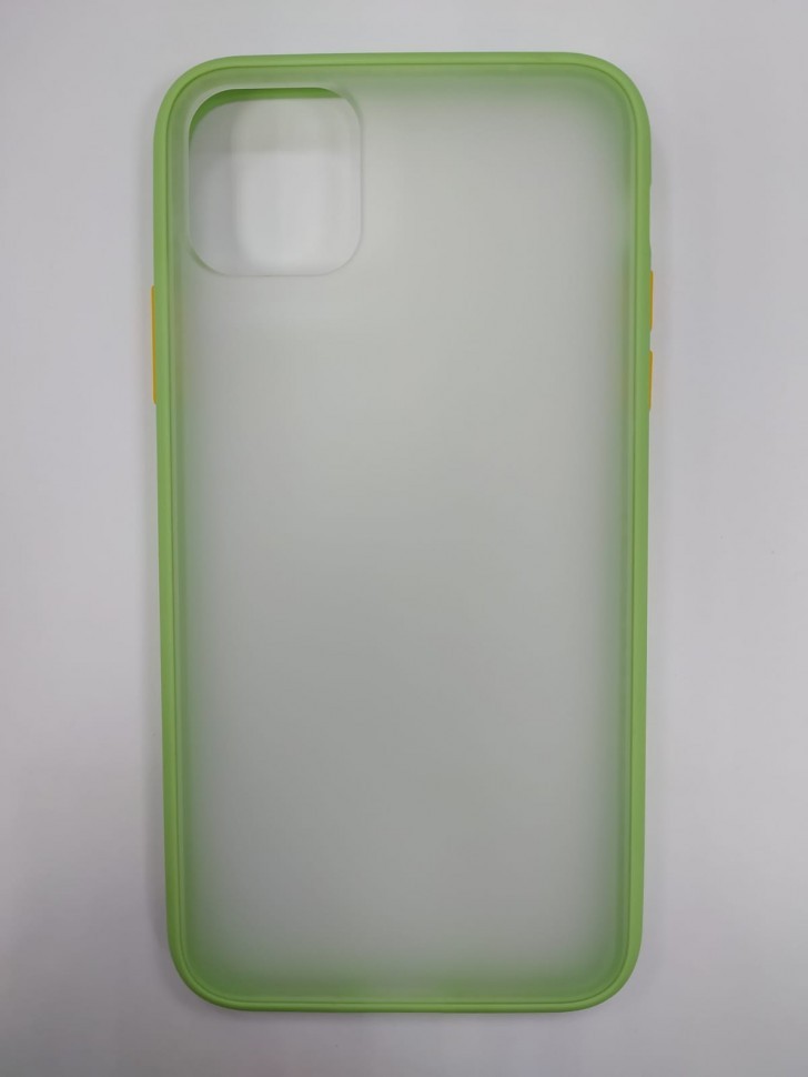 Накладка для i-Phone 11 Pro Max силикон матовая бока цветные ассортимент