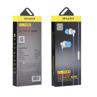 Стереонаушники AWEI с микрофоном ES-720Hi чёрные