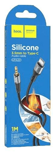 Аудиокабель Hoco UPA22 AUX 3,5мм на Type-C черный