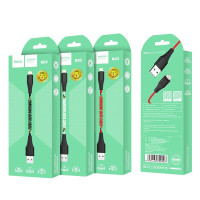 Usb Кабель-зарядка Lightning Hoco X32 Excellent 2A 1м в оплётке TPE чёрный