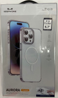 Накладка для i-Phone 15 Pro Max Keephone Aurora Magsafe прозрачный