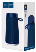 Bluetooth колонка Hoco HC13 BT5.0/2400mAh/4ч/10Вт/TF/FM/USB/AUX темно-синяя