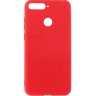 Накладка для Huawei Y6 Prime (2018)/CW 7A Prime/CX8E Silicone cover без логотипа красная