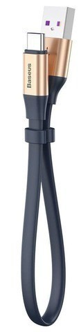 Usb Кабель-зарядка TYPE-C Baseus Simple HW Quick Charge 23см (CATMBJ-BV3) золотисто-чёрный